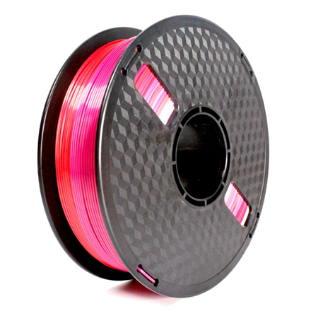 Flashforge 3DP-PLA-SK-01-RP – zīda varavīksnes PLA 3D printera pavediens, 1.75 mm, 1 kg spole, sarkans un violets