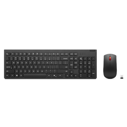 Lenovo Essential Wireless Combo Keyboard & Mouse Gen2 Keyboard and Mouse Set Wireless Mouse included Nordic Black
