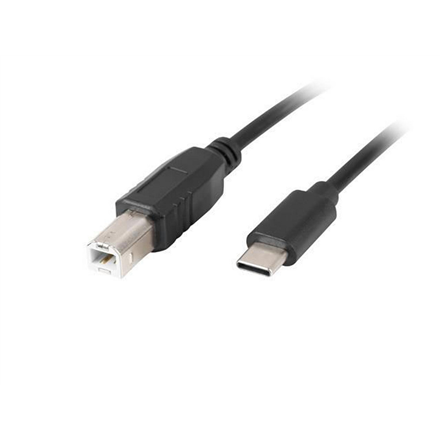 Lanberg CA-USBA-13CC-0030-BK – 3 m USB-C–USB-B kabelis