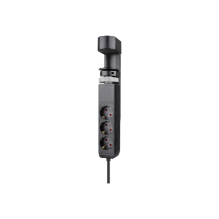 Neomounts Desk socket with clamp and USB-C and USB-A ports - Quick charge DS22-840BL6