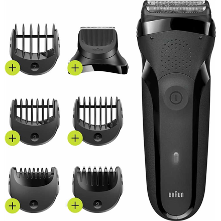 Braun Series 3 300BT – cordless electric shaver, up to 30 min, NiMH, black