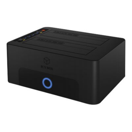 Raidsonic Icy Box IB-1232CL-U3 Dockingstation, 2x SATA 2.5" and/or 3.5" to 1x USB 3.2 Gen 1 Host + UASP
