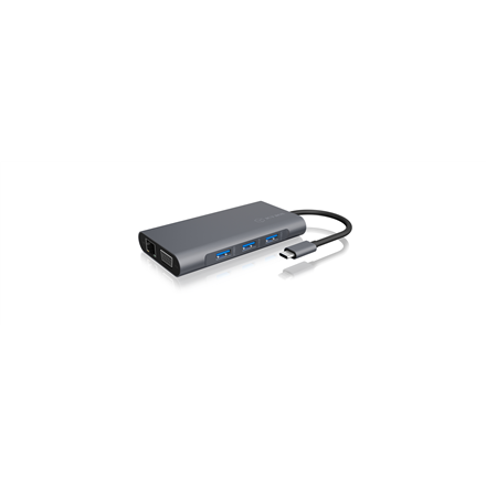 Raidsonic Icy Box IB-DK4040-CPD USB Type-C™ dokstacija ar divām video saskarnēm