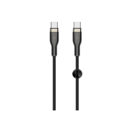 FIXED FIXDB-CC2-BK – pīts USB-C–USB-C kabelis, 2 m, 100 W, melns