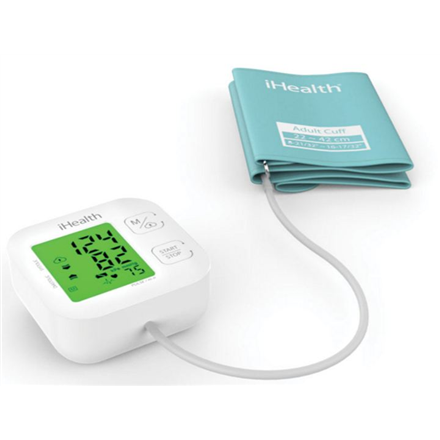 iHealth Track KN-550BT balts/zils Asinsspiediena mērīšana (sistoliskais un diastoliskais), Pulsa mērīšana 4 Bezvadu Bluetooth savienojums Automātisks Svars 438 g