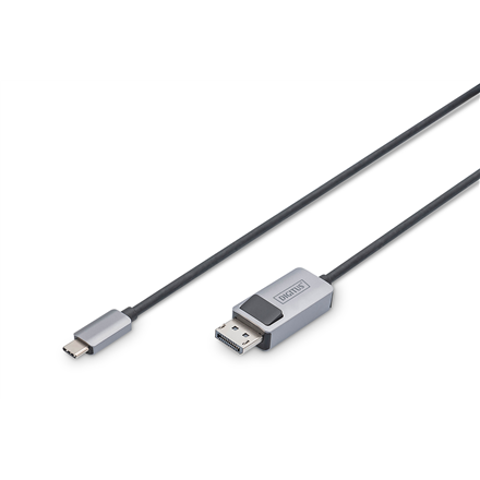 DIGITUS DB-300334-010-S – divvirzienu USB-C uz DisplayPort adaptera kabelis