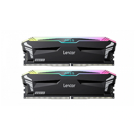 Lexar ARES RGB LD5U16G68C34LA-RGD – 32 GB (2 × 16 GB) DDR5-6800 CL34 galddatora atmiņas komplekts