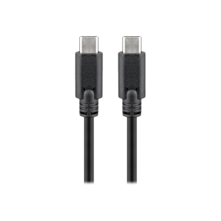 Goobay 66508 – USB-C SuperSpeed datu un uzlādes kabelis, 2 m, melns