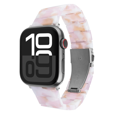 FIXED FIXREST-436-CP – epoksīdsveķu pulksteņa siksniņa, 38/40/41 mm, Apple Watch, konfekšu rozā