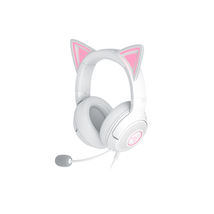 Razer Kraken Kitty V2 RZ04-04730600-R3M1 – vadu austiņas pāri ausīm ar kaķa austiņām