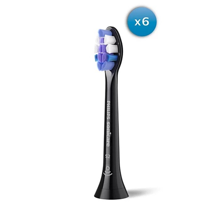 Philips HX6056/88 Sonicare Sensitive Replacement brush heads Heads For adults Number of brush heads included 6 Black