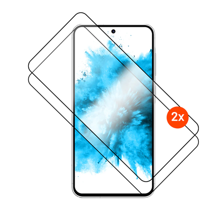FIXED Full Cover FIXGFADA-1703-BK – 2 pilna pārklājuma 2.5D rūdīta stikla aizsargi ar aplikatoru Samsung Galaxy A57 5G, melni