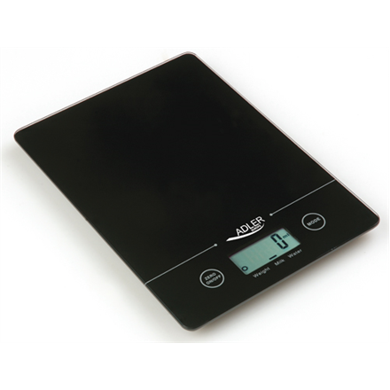 Adler AD 3138 – virtuves svari, 5 kg, 1 g, LCD, melns