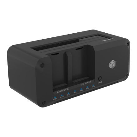 ICY BOX IB-2924MSCL-C31 – SATA un M.2 HDD un SSD klonēšanas stacija