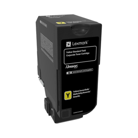 Lexmark 74C2SYE – Corporate programmas tonera kasetne, dzeltena