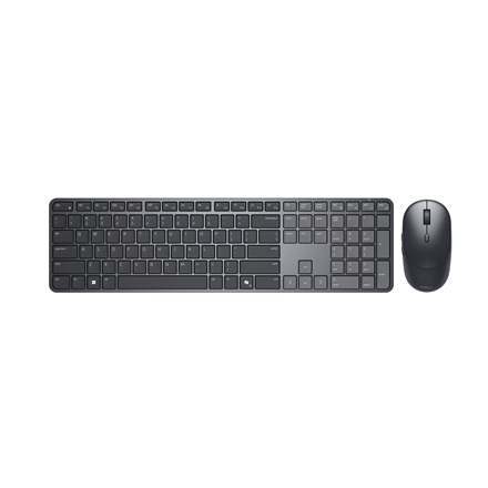 Dell Pro 7 Slim KM726 Keyboard and Mouse Set Wireless Mouse included Batteries included Lithuanian Wireless connection Black