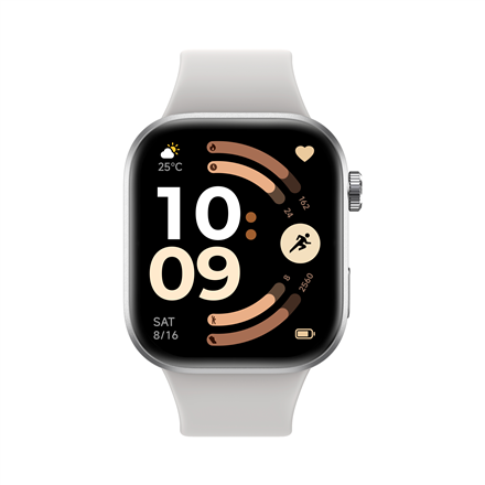 Xiaomi Redmi Watch 6 BHR08CUGL – AMOLED viedpulkstenis, GPS, 2,07 collu ekrāns, ūdensizturīgs, sudrabaini pelēks