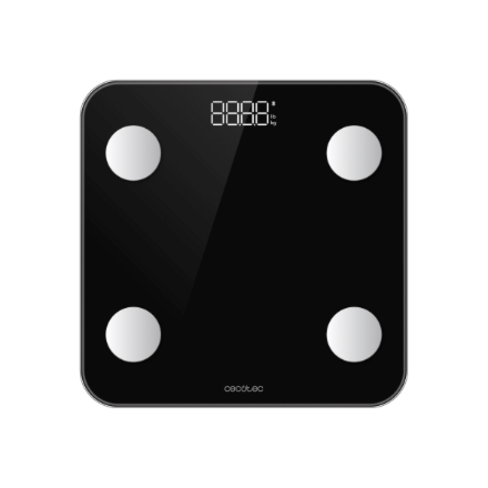 Cecotec Surface Precision Smart – viedie vannasistabas svari, līdz 180 kg, melnā krāsā