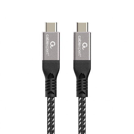Cablexpert CCBP-USB4-CMCM240-1.5M – pīts USB4 USB-C–USB-C kabelis, 40 Gbps, 240 W, 1.5 m