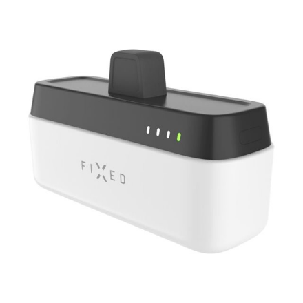 FIXED Zen 5 Plug-in FIXZEN-5PL-WH – 5000 mAh ārējais akumulators ar iebūvētu spraudni, USB-C 5 V/3 A, 9 V/2.22 A, 12 V/1.67 A, līdz 20 W, balts