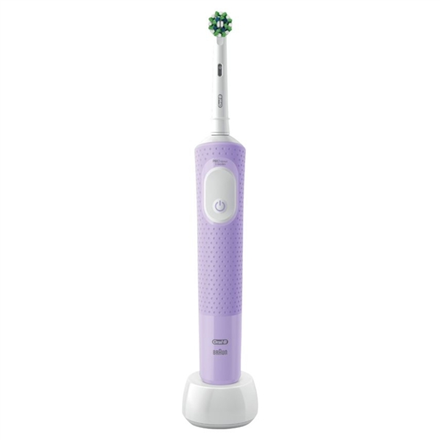 Oral-B Vitality Pro – uzlādējama elektriskā zobu birste, 1 uzgalis, 3 tīrīšanas režīmi, ceriņu