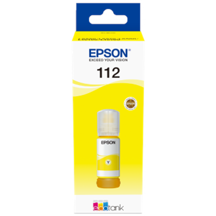 Epson 112 EcoTank tintes pudele, pigmenta dzeltena