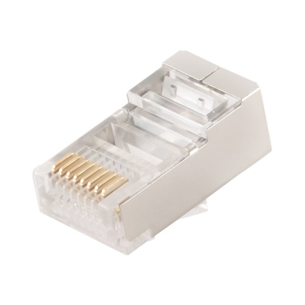 Cablexpert PLUG6SP/10 – ekranēti Cat6 RJ45 (8P8C) spraudņi, 10 gab.