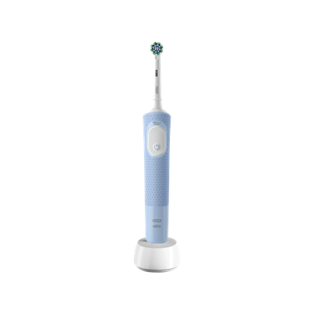 Oral-B Vitality Pro – uzlādējama elektriskā zobu birste, 1 uzgalis, 3 tīrīšanas režīmi, zils