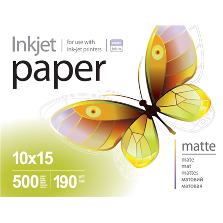 ColorWay PrintPro – matēts fotopapīrs, 190 g/m², 10 × 15 cm, 500 loksnes
