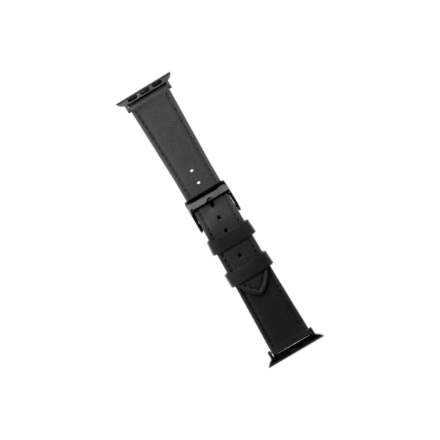 FIXED FIXLST-434-BK – ādas pulksteņa siksniņa, 42/44/45/46/49 mm, Apple Watch, melns