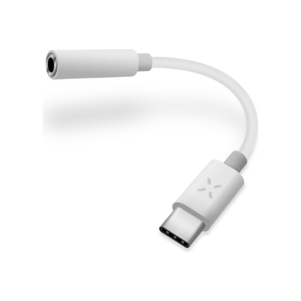 FIXED Link FIXL-CJD-WH – USB-C–3.5 mm audio adapteris, balts