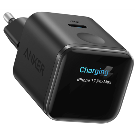 Anker Nano A121DG11 – 45 W lādētājs ar viedo displeju, melns