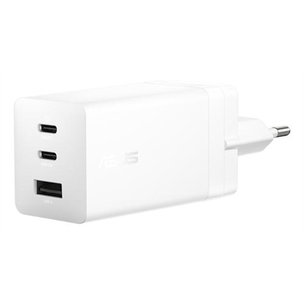 ASUS 100W 2C1A – 100 W GaN sienas lādētājs ar 2 × USB-C un USB-A pieslēgvietām, EU