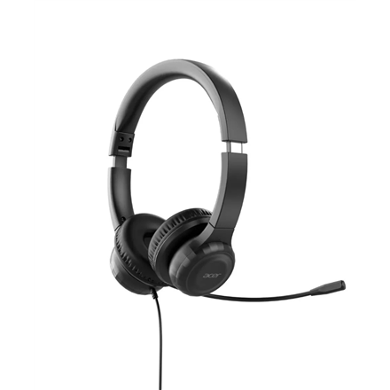Acer Office Headset – vadu biroja austiņas ar mikrofonu, melnas