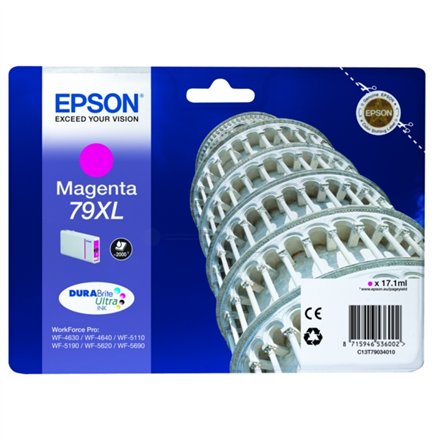 Epson 79XL C13T79034010 DURABrite Ultra tintes kasetne, fuksīna