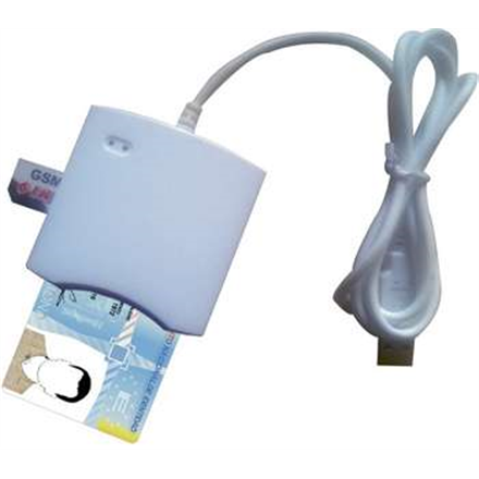 USB PC SC Viedkaršu Lasītājs N68 Balts