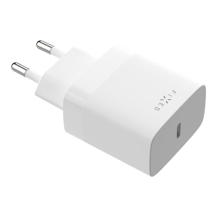 Fixed USB-C ceļojumu lādētājs, 30 W, FIXC30N-C-WH