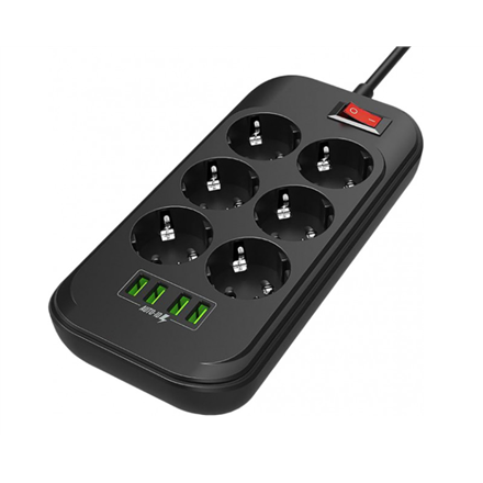ColorWay 10 A Power Socket CW-CHE64B 17 W