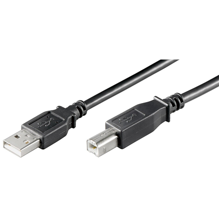 Goobay 93596 – USB 2.0 Hi-Speed kabelis, USB-A spraudnis uz USB-B spraudni