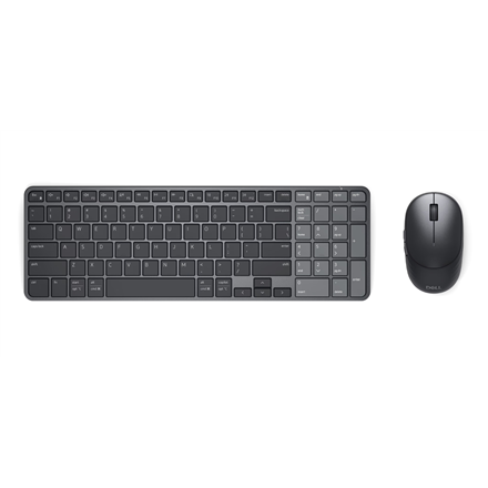 Dell Pro 7 Rechargeable Compact Keyboard and Mouse - KM746 Keyboard and Mouse Set Wireless Bluetooth US International Graphite