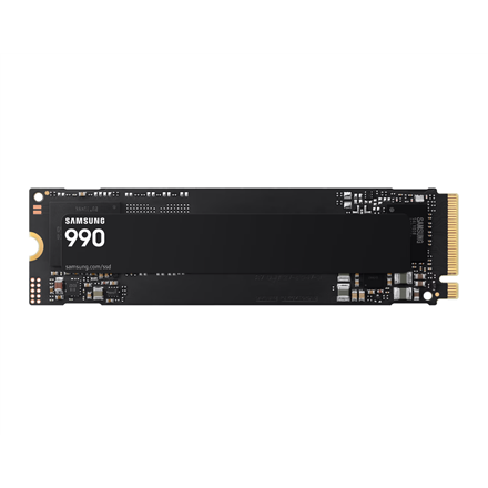 Samsung SSD 990 1000 GB SSD form factor M.2 2280 Solid-state drive interface PCIe 4.0 x4, NVMe 2.0 Read speed 7150 MB/s Write speed 6450 MB/s