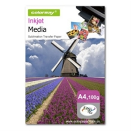 ColorWay PSM100100A4 – sublimācijas fotopapīrs, 100 g/m², A4, 100 loksnes