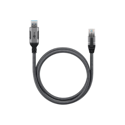 Goobay USB-A 3.0 to RJ45 Ethernet Cable, 1 m 70299