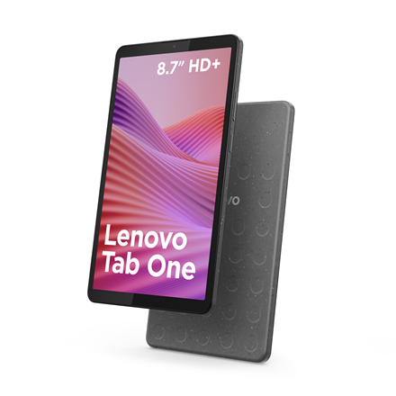 Lenovo Tab One Wi-Fi (bez strāvas adaptera) ZAF00255SE 8.7 " Luna pelēks IPS 1340 x 800 pikseļi MediaTek Helio G85 4 GB lodēts LPDDR4x 64 GB Wi-Fi Priekšējā kamera 2 MP Aizmugurējā kamera 8 MP Bluetooth 5.3 Android 14 vai jaunāka Garantija 24 mēneši USB-A uz USB-C