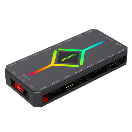 Gamemax V4.0 ARGB PWM HUB BK Hub for Gaming Chassis