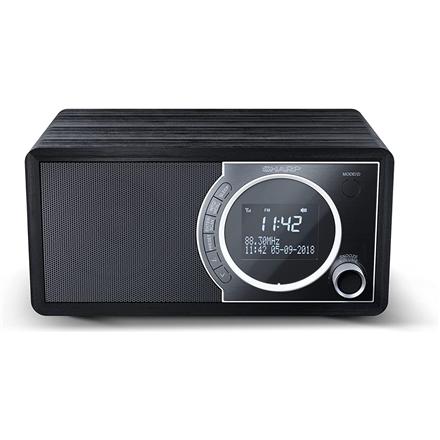 Sharp DR-450(BK) – FM/DAB/DAB+ digitālais radio ar Bluetooth 4.2 un modinātāju, pusnakts melns