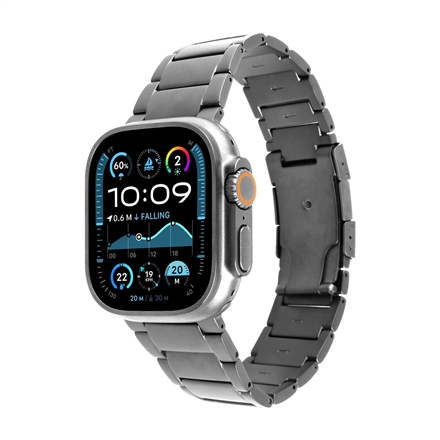FIXED FIXTST-434-NT – titāna pulksteņa siksniņa, 44/45/46/49 mm, Apple Watch, dabīga titāna
