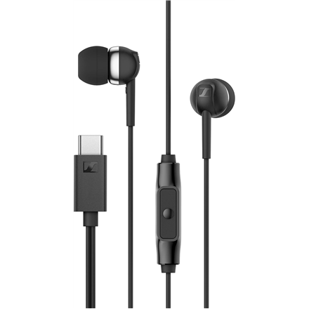 Sennheiser Austiņas CX 80U Vadu Ausu tipa Mikrofons Melns