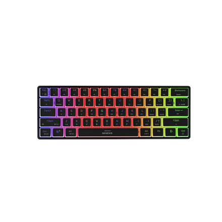 Genesis THOR 660 G2 Gaming keyboard Wireless/Wired US Tactile Black