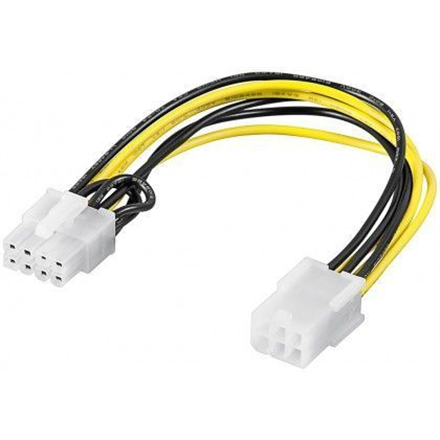 Goobay Power cable/adapter for PC graphics card; PCI-E/PCI Express; 6-pin to 8-pin